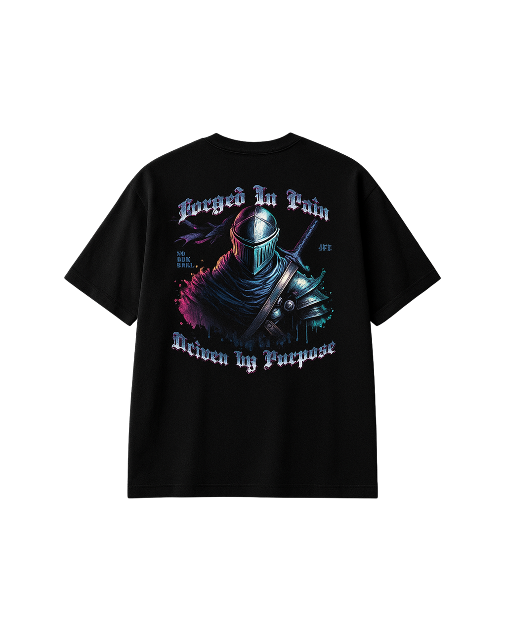 Camiseta   Oversized   Forged In Pain Preta